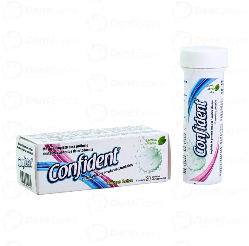 Tabletas Limpiadora de Prótesis Confident C/20 Piezas MDC Dental